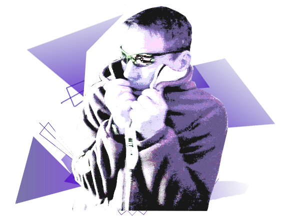 stylized self-portrait