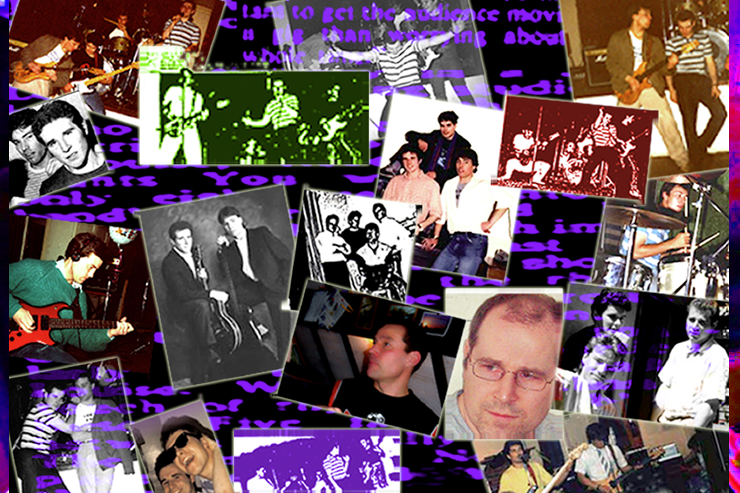 multi picture image montage of previous bands and members